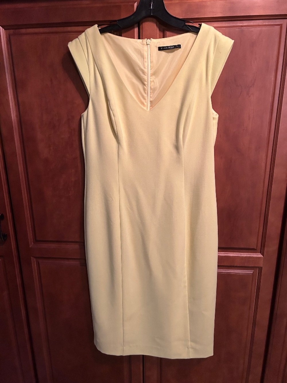 Black Halo Yellow Dress Size 13